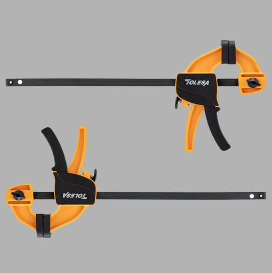 TOLESA 2PC 6” Quick-Change Woodworking Bar Clamps Set
