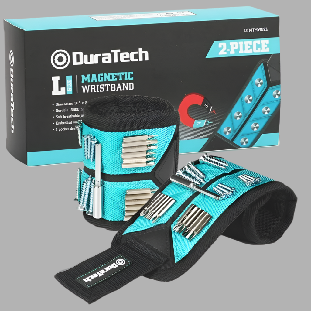 DURATECH 1/2PK Large Magnetic Wristbands