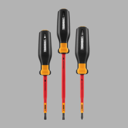 TOUGHBUILT 3Pc. 1000v Insulated Screwdriver Set