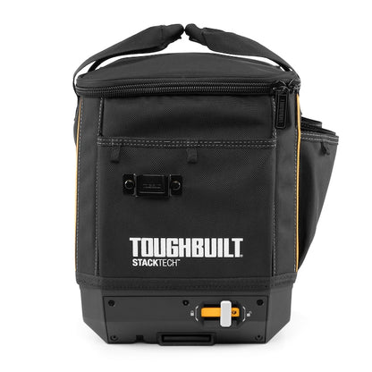 TOUGHBUILT STACKTECH Black Polyester 11-in Zippered Tool Bag