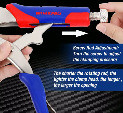 WORKPRO 6.5” Quick Release Long Nose Locking Pliers