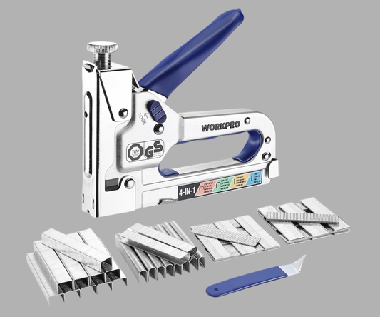 WORKPRO 4-in-1 Staple Gun + 2000 Staples