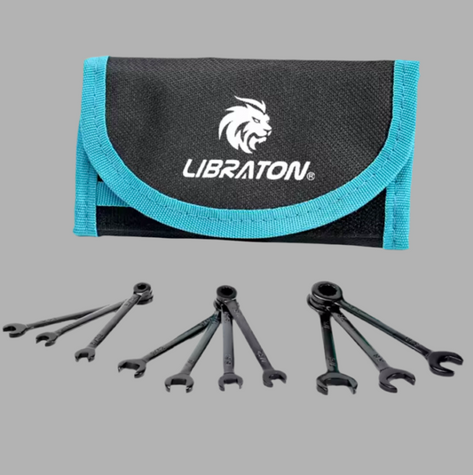 LIBRATON Mini Combination Wrench Set - Metric or SAE