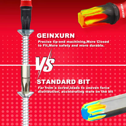 GEINXURN 21PC 1” Torx Impact Driver Bit Set w/ 3” Bit Holder Extension