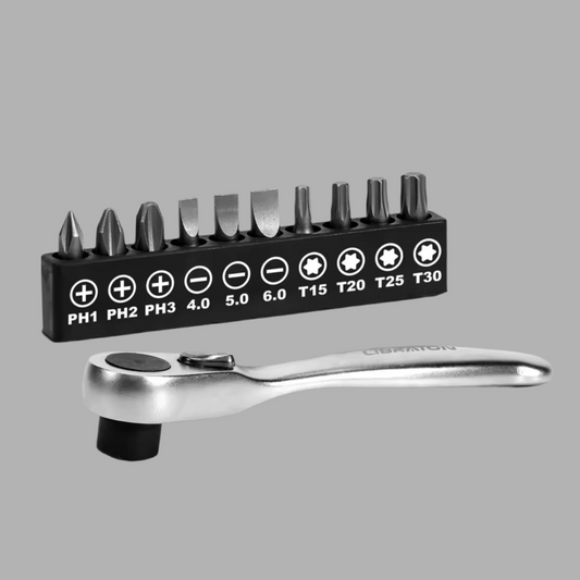 LIBRATON 11PC Mini Ratchet Wrench Screwdriver Set