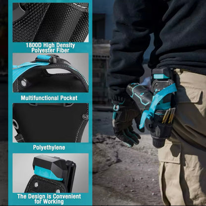 DURATECH Quick-Release Electrician Drill Holster Pouch