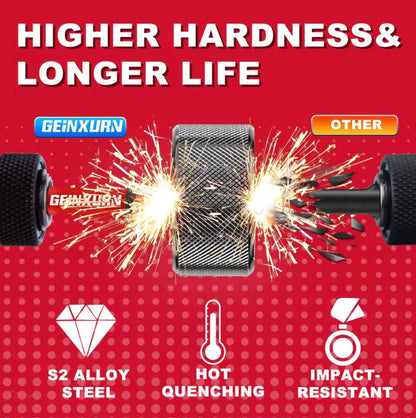 GEINXURN 21PC 1” Impact Driver Bit Set w/ 3” Bit Holder Extension