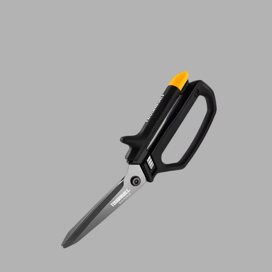 TOUGHBUILT 5-in Micro-serrated Open Handle Spring Assisted Scissors