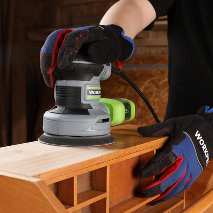 WORKPRO 300W 5” Random Orbit Sander w/ Dust Collector, 15pcs Sandpapers