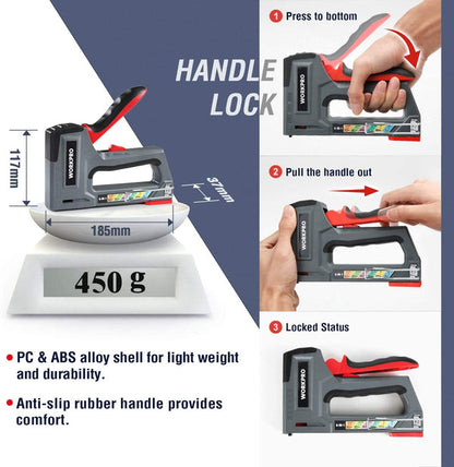 WORKPRO 6-in-1 Staple Gun w/ 4000 Staples