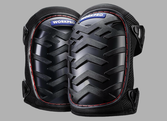 WORKPRO Safety Knee Pads w/ Ergonomic Gel Cushion and Foam Padding, Adjustable Buckle Straps, Durable Buttons
