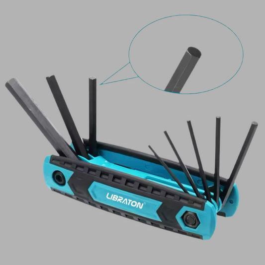 LIBRATON 8-IN-1 Folding Allen Wrench Set