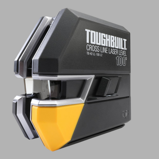 TOUGHBUILT 100-Ft Green Beam Self Leveling Cross-Line Laser Lever