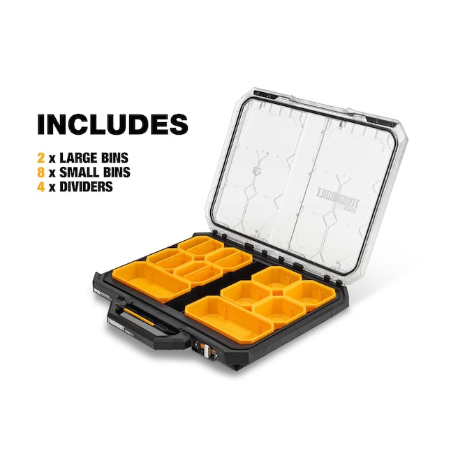 TOUGHBUILT STACKTECH Low-Profile 22-Compartment Medium Plastic Small Parts Organizer