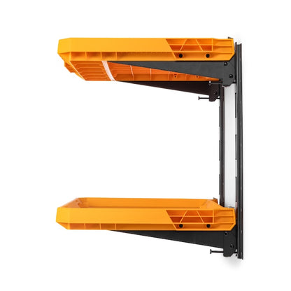 TOUGHBUILT STACKTECH Plastic/Metal Shelf (2) StackTech shelves, (2) E-track sections