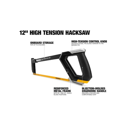 TOUGHBUILT 12IN High Tension Hacksaw