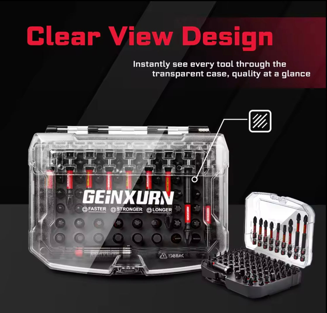 Geinxurn 83PC Magnetic Driver Bit Set w/ Storage Case