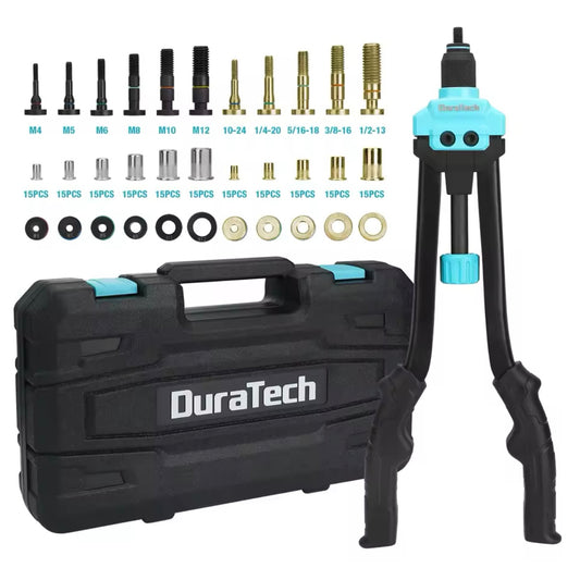 DURATECH 16” Hand Rivet Nut Tool w/ 165 Rivet Nuts