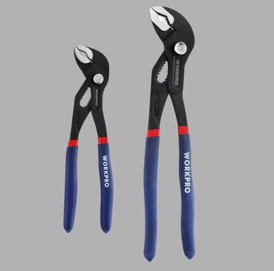 WORKPRO 2Pc Groove Joint Pliers Set / Water Pump Pliers (7” & 10”)