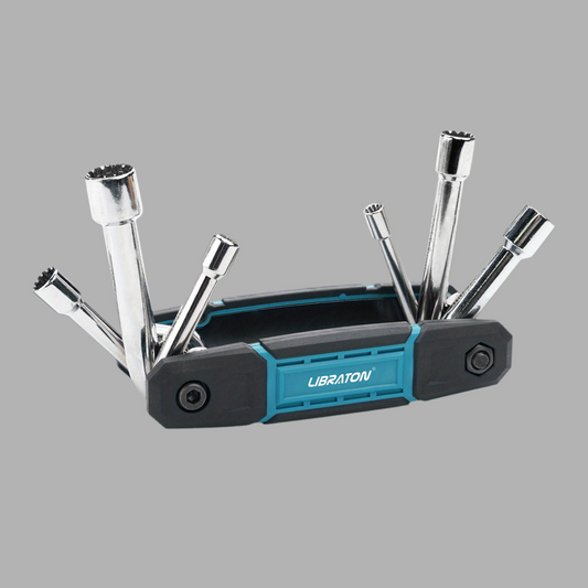 LIBRATON 12-IN-1 Folding Nut Driver Set - Metric & SAE