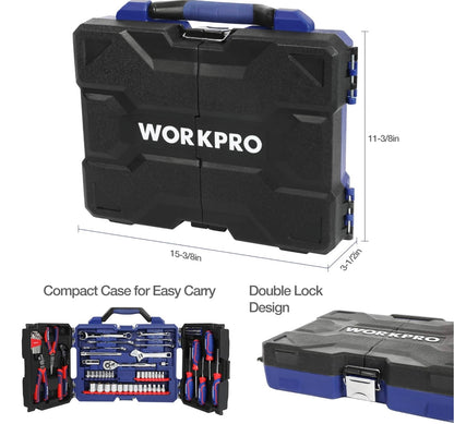 WORKPRO 87Pc Household Hand Tool Kit