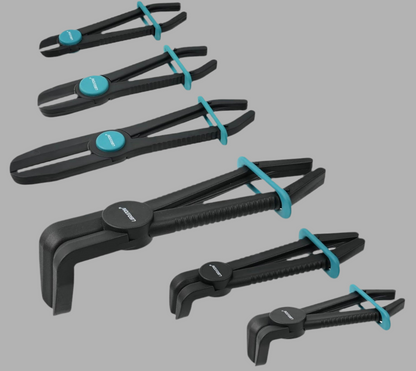 Libraton 6PC Hose Clamp Pliers Set w/ 90-Degree & Straight