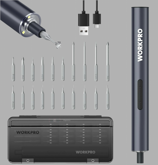 WORKPRO 20-IN-1 Mini Electric Screwdriver Set