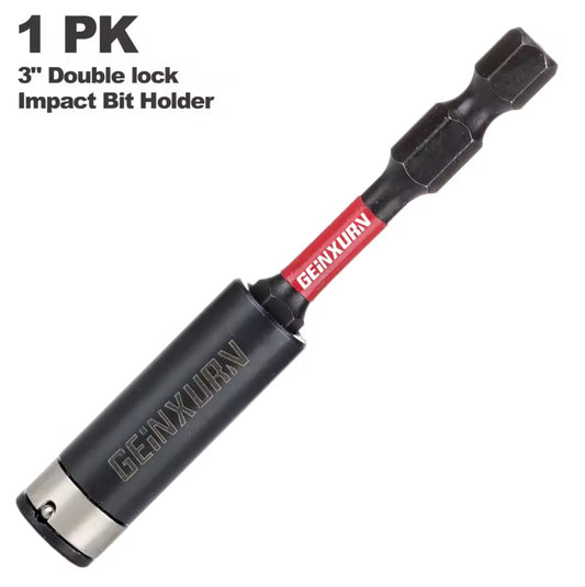 GEINXURN 1/3/5PK 3” Double-Lock Impact Bit Holder