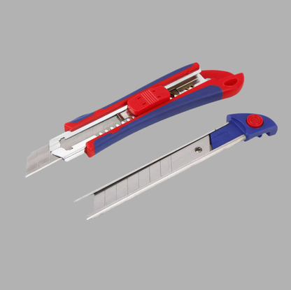 WORKPRO Retractable Snap-Off Box Cutter w/ SK5 Extra Blades