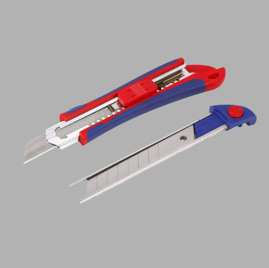 WORKPRO Retractable Snap-Off Box Cutter w/ SK5 Extra Blades