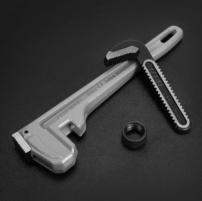 DURATECH 3PC Heavy Duty Aluminum Straight Pipe Wrench Set - 10", 14", 18"