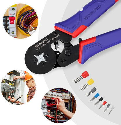 WORKPRO 800Pc Ferrule Crimping Tool Kit (AWG 28-7)