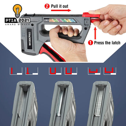 WORKPRO 6-in-1 Staple Gun w/ 4000 Staples