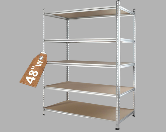 WORKPRO 5-Tier Adjustable Storage Shelving Unit, Heavy Duty Aluminum Alloy Shelves, 2750 lbs Load Capacity (Total)