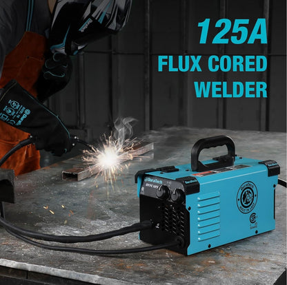 DURATECH 125A Flux Core Welder Gasless Welding Kit w/ Wire Feed, Welding Gun & 15A-20A Plug Adapter