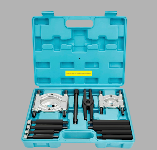 DURATECH 12PCS Bearing Puller Set, 2" and 3" Bar-Type Splitter Remove Bearings, Gear Puller, Storage Case