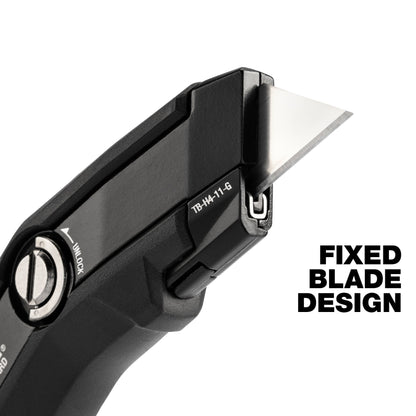 TOUGHBUILT Fixed Blade + Sliding Guard Utility Knife