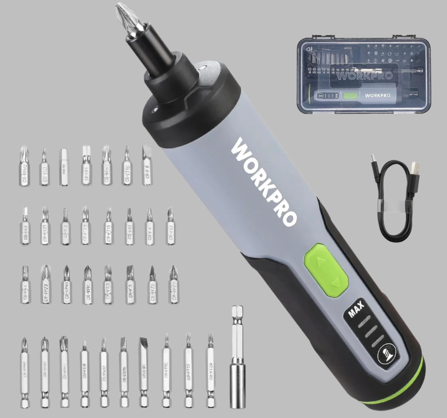 WORKPRO 3.6V Electric Screwdriver Set
