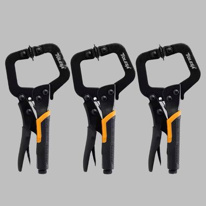 TOLESA 1/3PC 6.75” Heavy-Duty C Clamp